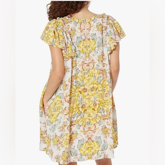 Anthropologie Yara Flutter Sleeve Mini Dress. - Picture 3 of 6